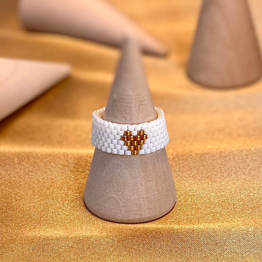 Anello Cuoricino - bianco