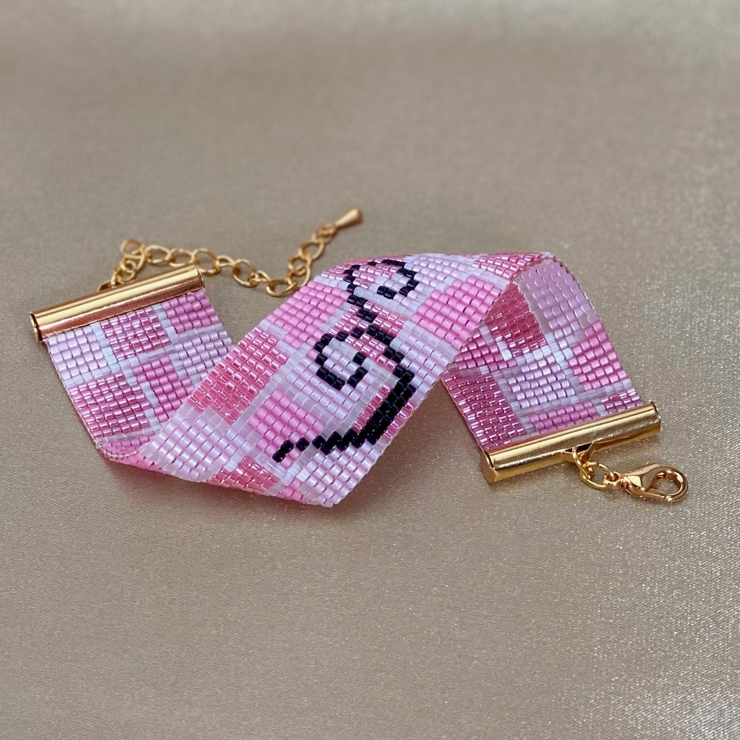 Gaudì - Trecandis rosa con disegno