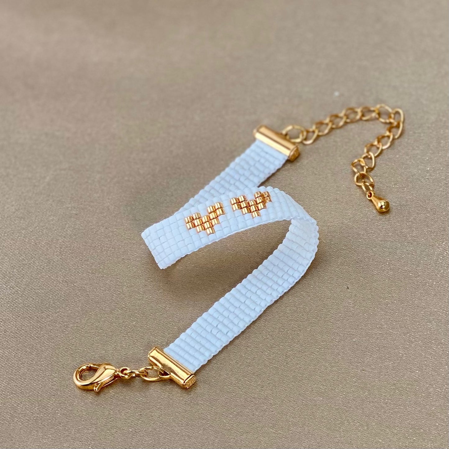 Coppia di cuori - bianco